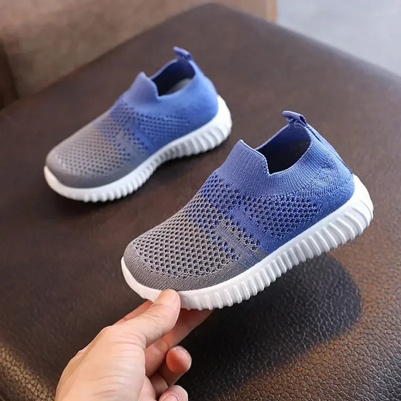 Size 22-33 Kids Shoes Spring 2025 Summer Unisex Boys Girls Sneakers Patchwork Colors Casual Sport Shoes Children Slip-on Shoes