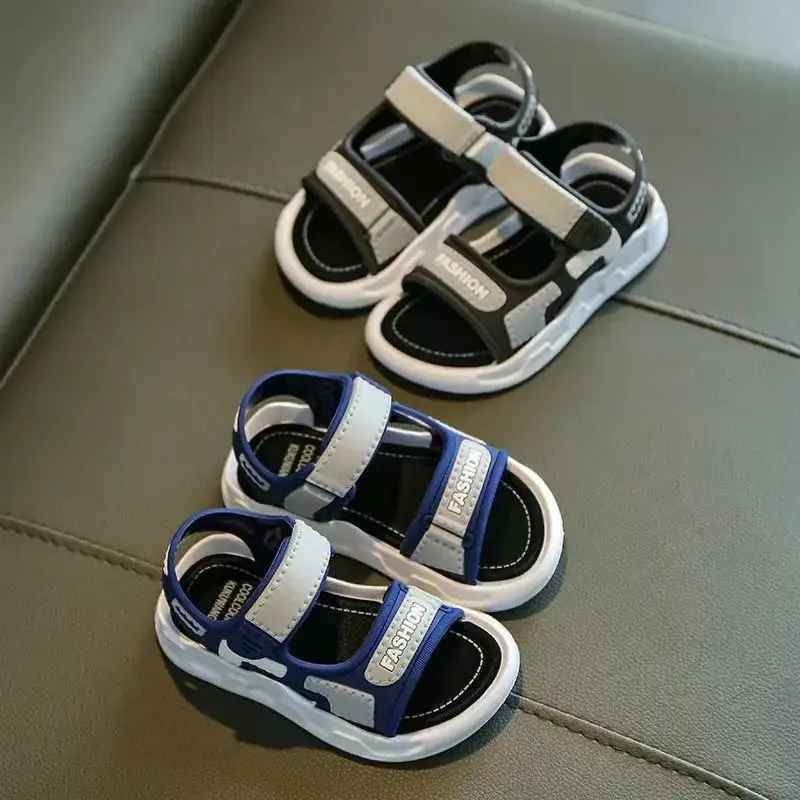 New children's summer boys and girls sandals Korean version of primary school students non-slip soft sole non-slip beach sandals