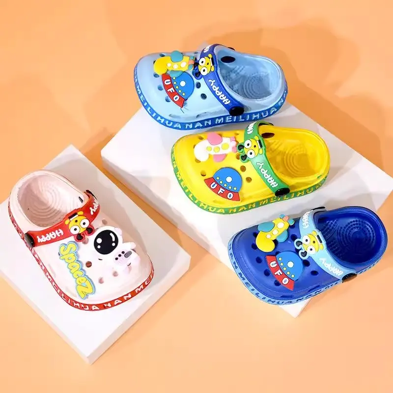 Shoes  Children's  Cartoon Baby Soft-Soled Sandals – Ultra-Light Anti-Slip Infant Closed-Toe Sandals for Boys & Girls Beach