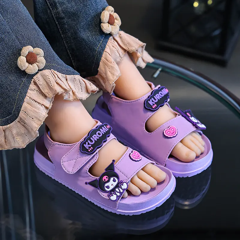 Sanrio Cartoon Home Slippers Kids Fashion Cute Soft Soled Non-slip Sandals Summer New Design Shoes Baby Unisex EVA  Slippers