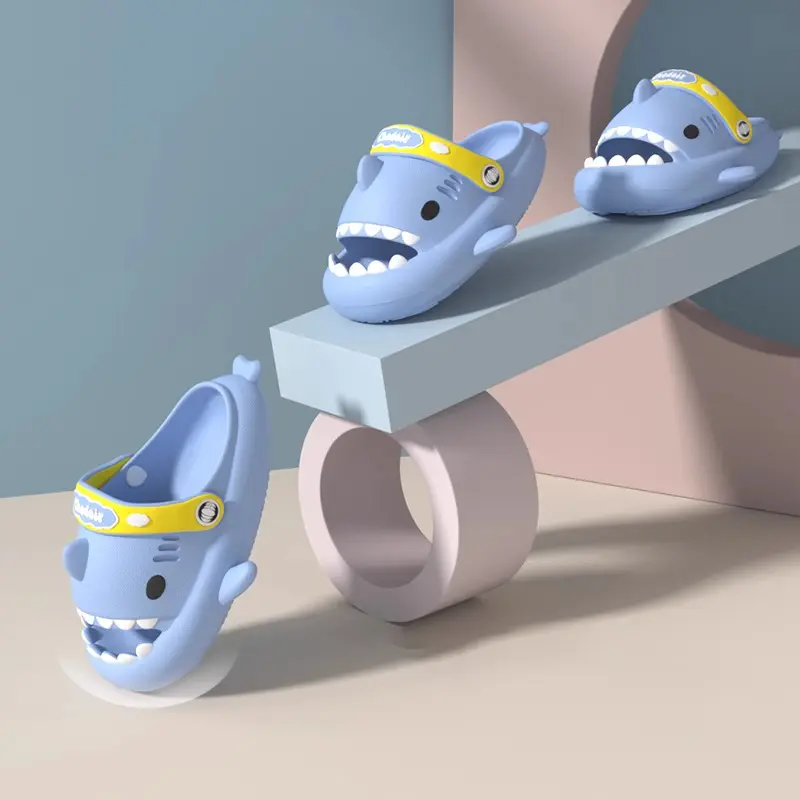 Children's Sandals Shark  Summer Boys & Girls 2025 New Cartoon Anti-Slip Toddler Baby Breathable
