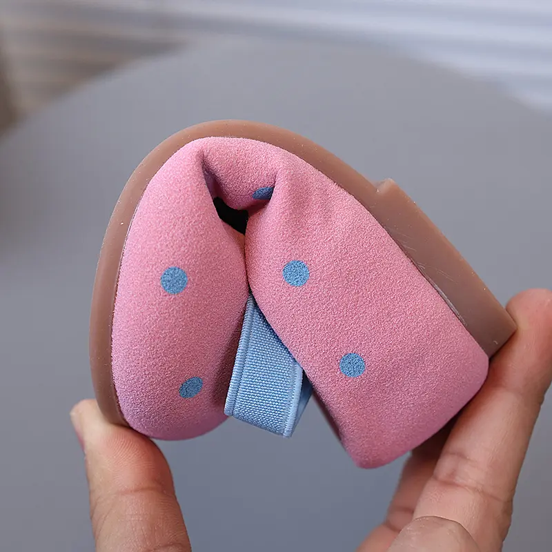 Kids Shoes Girl Princess Polka Dot Flats Footwear Children Fashion Suede Shoes Toddler Wedding Party Shallow Shoes Kids I06287