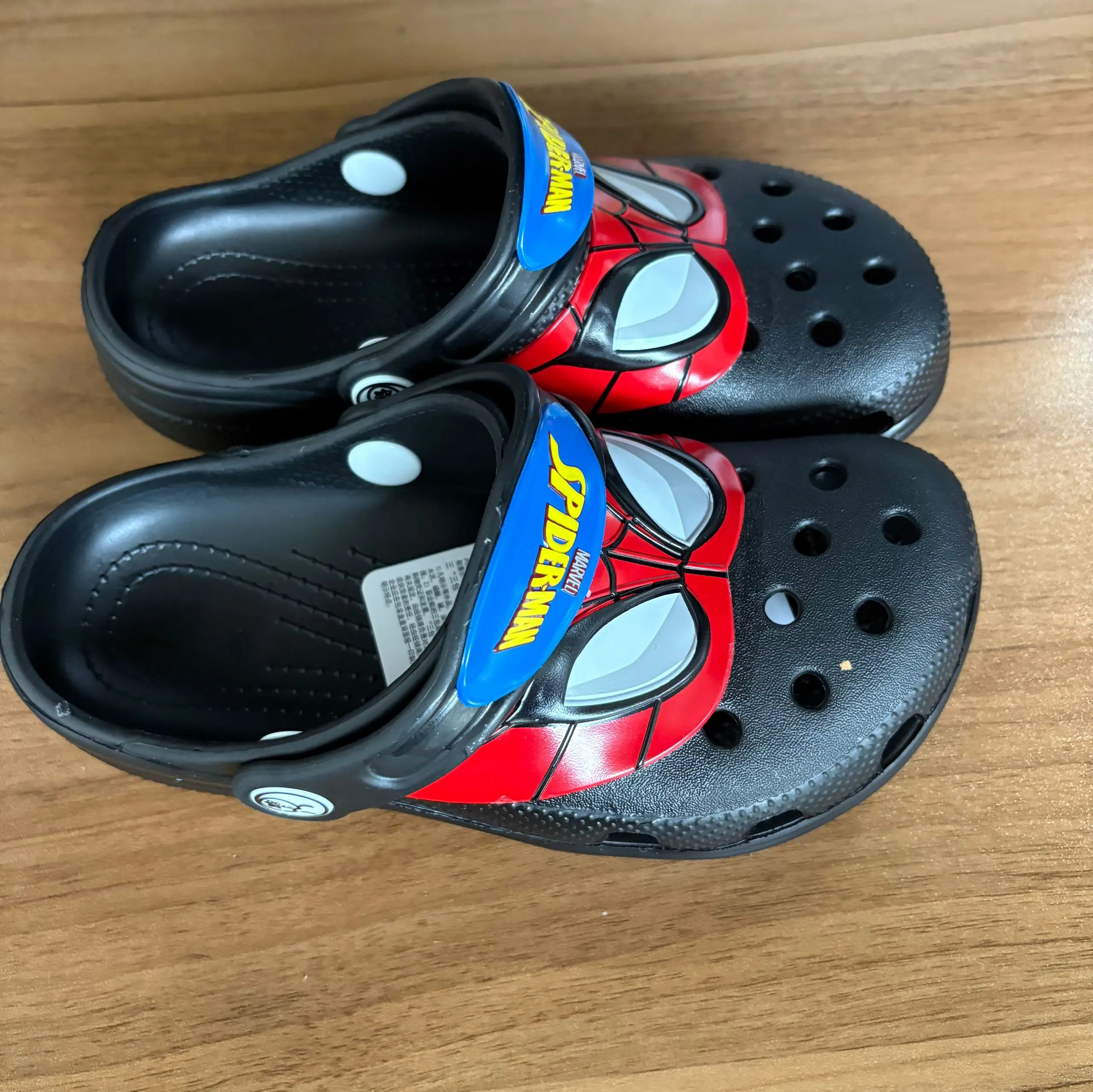 Cartoon Hole Sandals Slippers Red Boys Girls Beach Casual Shoes Breathable Jelly Garden Hollow-out EVA Beach Shoes Size C8-J3