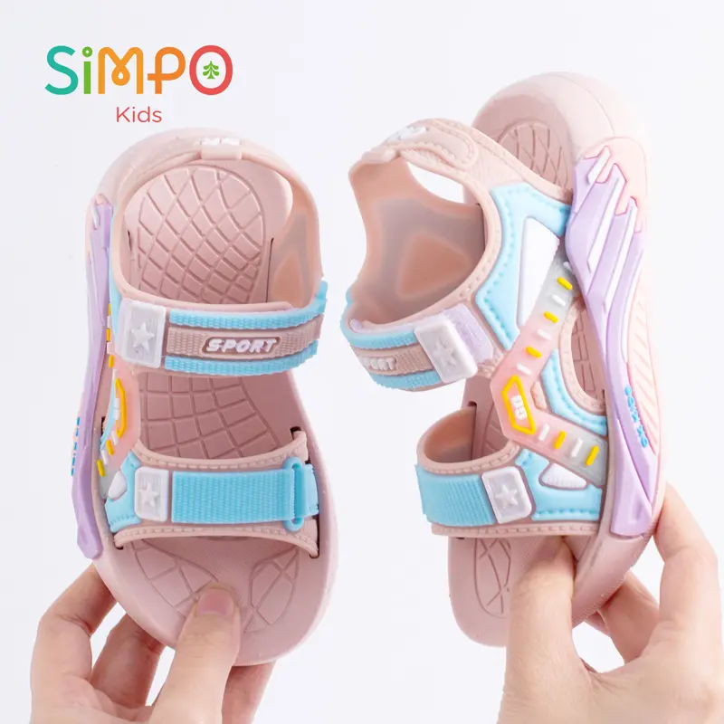 Sports Style Sandals For Students Boys & Girls Soft Bottom Casual Beach Shoes Kids‘ Toddler Sandals Summer