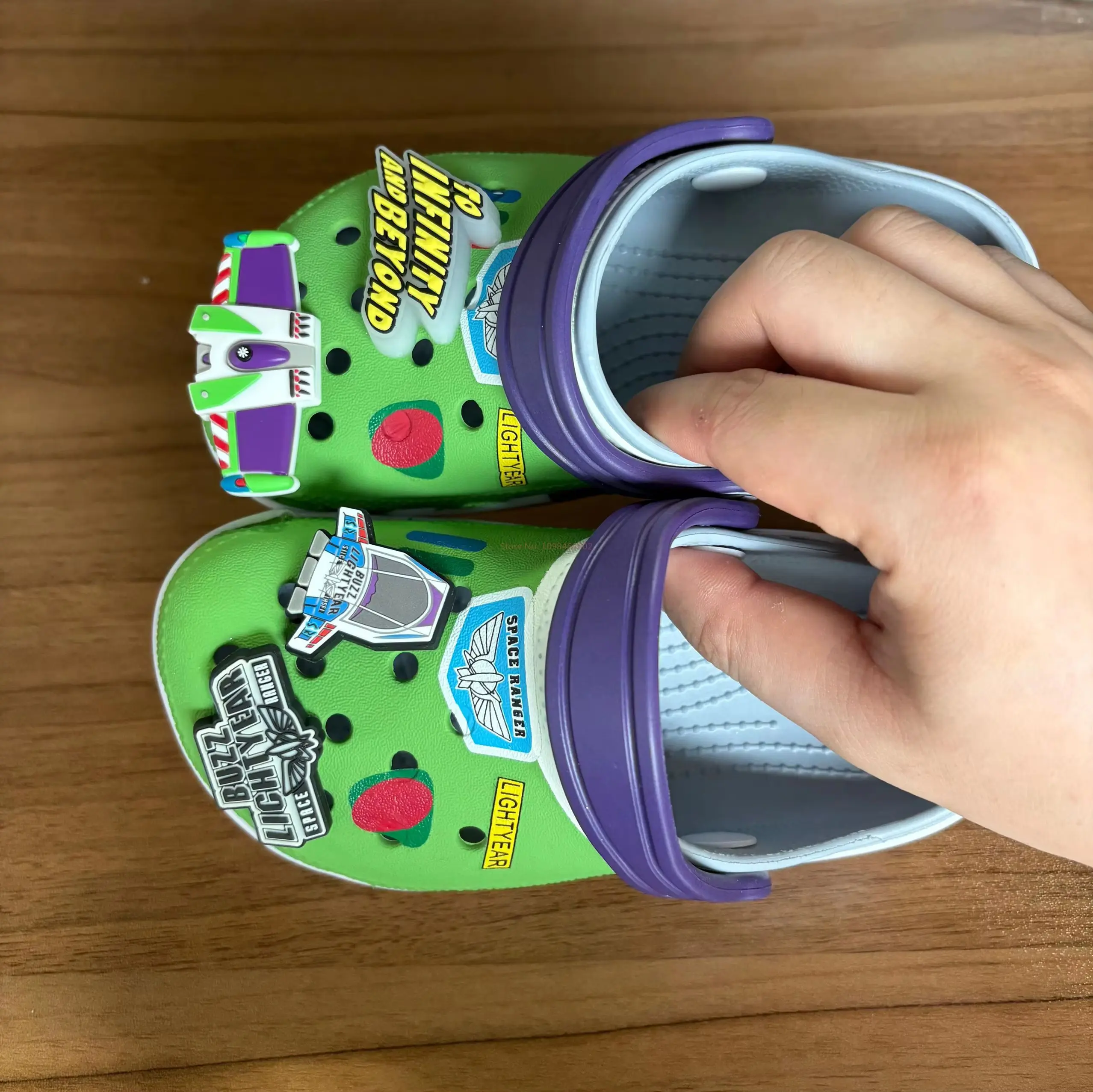 Toy Story Buzz Lightyear Kids Sandals Kawaii Hole Slippers Summer Home Beach Shoes Anime Children'S Footwear For Kids Gifts