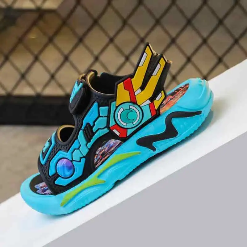 Summer Cool Boys' Sandals – Waterproof Plastic Fashion Korean-style Kids' Sports Beach Shoes for Small To Big Children