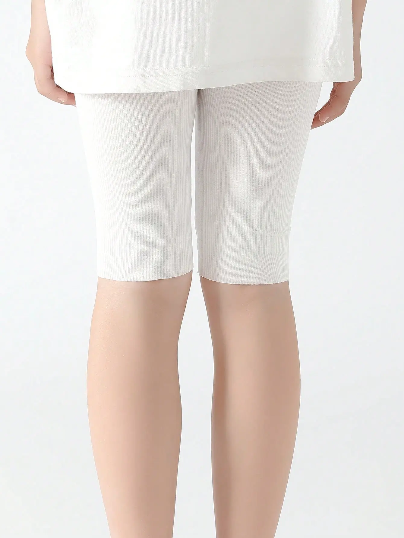 3-Pack Children's Five-Quarter Shorts Solid Color Vertical Stripe Adjustable Bottoms Kids' Underwear