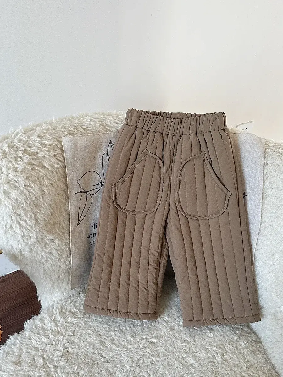 2025 Boys Girls Cotton Haren Pants Padded Spring Autumn Elastic Waist Trousers Kids Baby Toddler Clothing New