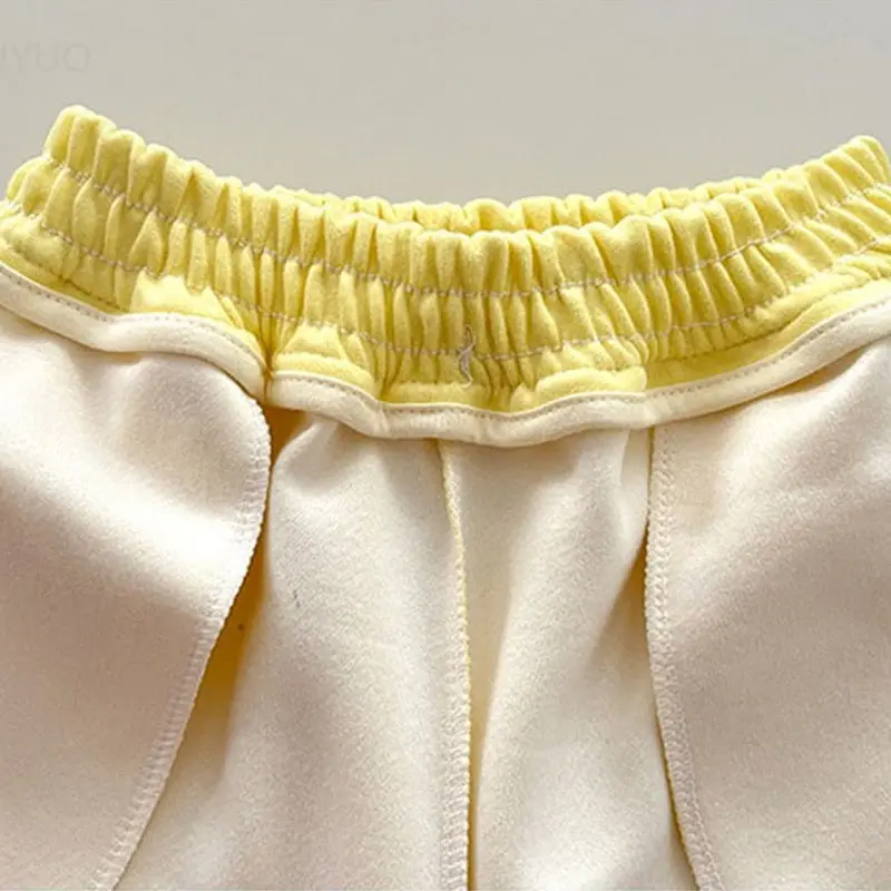 Spring Autumn New Kids Wide Leg Pants Boys Girls Baby Sports Pants Korean Fashion Versatile Solid Children Straight Leg Trousers
