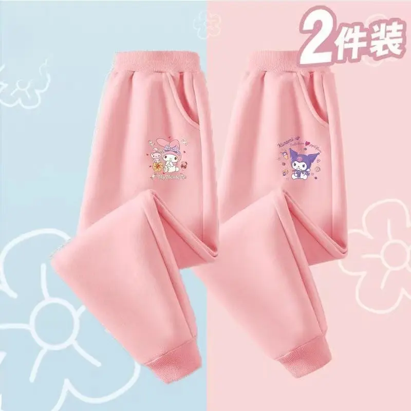 2 Pieces\Set Autumn Boy Clothes Casual Children Girls Cartoon Print Pants Kid  Sports Bottom Kid Fashion Tracksuits