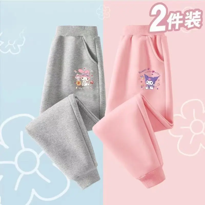 2 Pieces\Set Autumn Boy Clothes Casual Children Girls Cartoon Print Pants Kid  Sports Bottom Kid Fashion Tracksuits