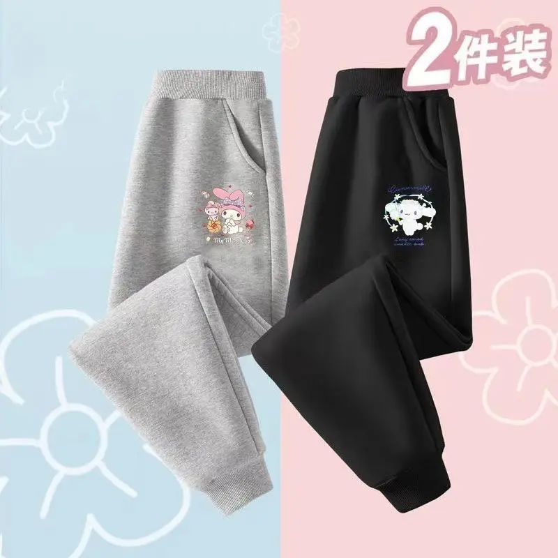 2 Pieces\Set Autumn Boy Clothes Casual Children Girls Cartoon Print Pants Kid  Sports Bottom Kid Fashion Tracksuits