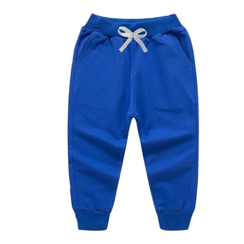 8 Colors 3 PCS Randomly Children's Pants White Bow Solid Color Boys Girls Casual Sport Pants Jogging Enfant Garcon Kids Trousers