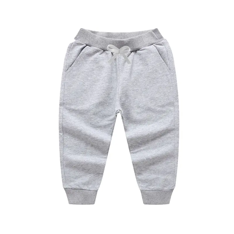 8 Colors 3 PCS Randomly Children's Pants White Bow Solid Color Boys Girls Casual Sport Pants Jogging Enfant Garcon Kids Trousers