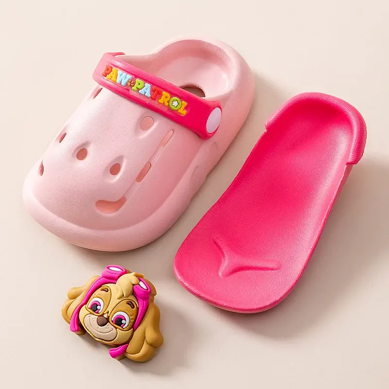 PAW PATROL Children's Cartoon Anime Cave Shoes Garden Beach Sandals Anti-Slip Soft Quick-Drying Slippers Boys Girls Four Season
