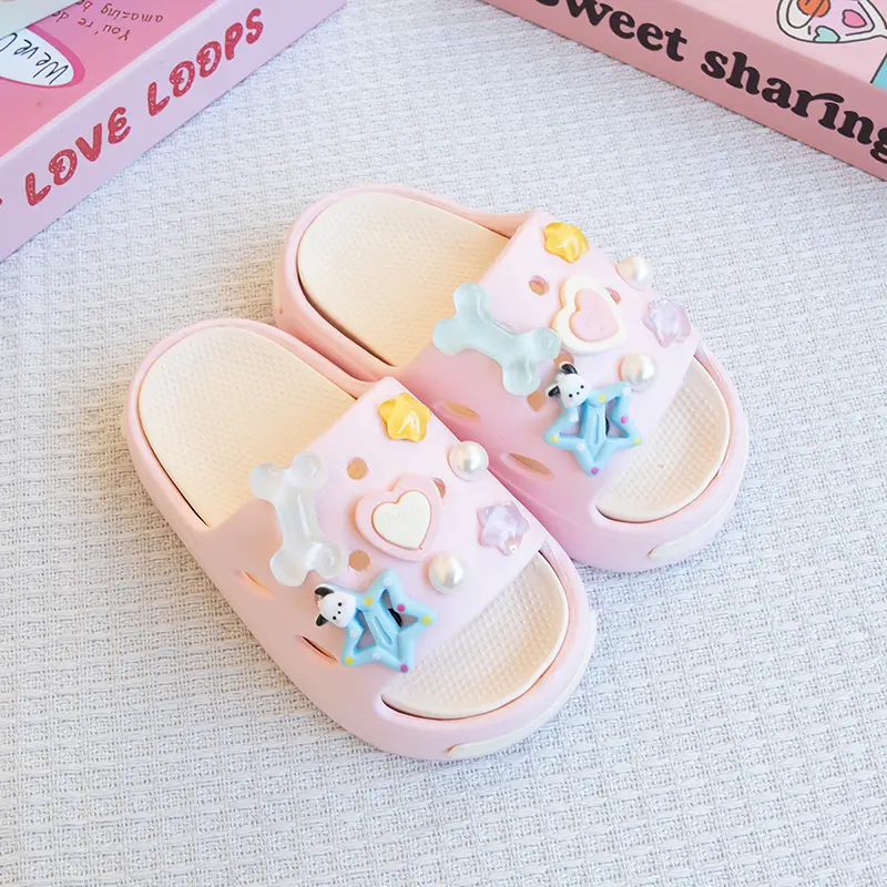 New Popular Cartoon Dopamine Versatile Eva Slippers for Boys and Girls, Fashionable Double Soft-Soled Non-Slip Sandals 831