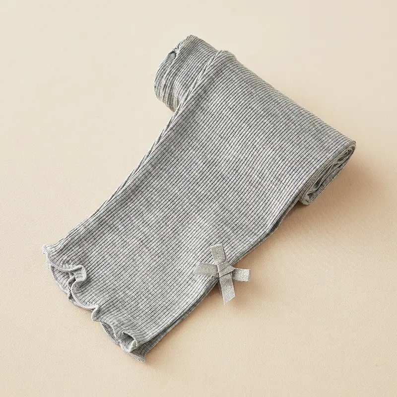 3-10Years Girls Pants Leggings Knee Length Kid Pants Modal Cotton Bottoms Children Cropped Clothing Skinny Legging Spring-Summer