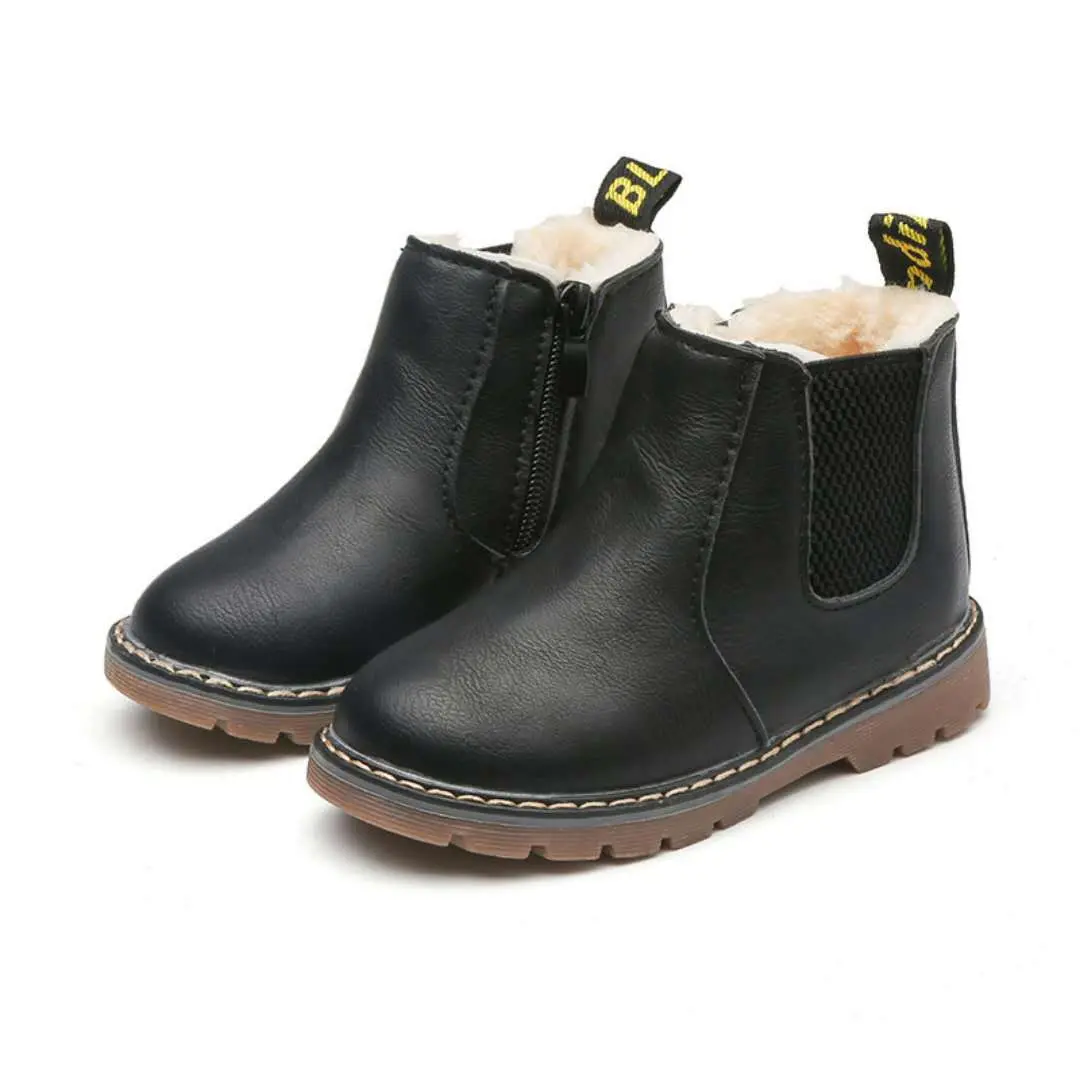 New Winter Kids Fashion Snow Boot Shoes Waterproof Fabric Non-Slip Girl Boy Cotton Shoes Children Snow Boots Warm Outdoor Boots