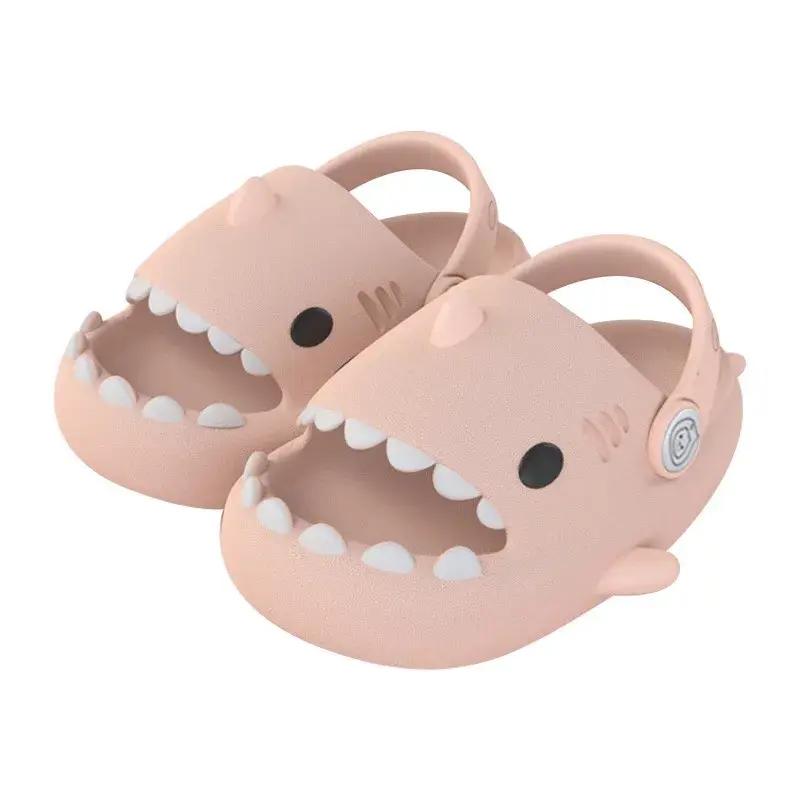 Summer Shark Girls' Sandals Cute Little Princess Soft-Sole Anti-Slip Baby Toddler Little Girl Kids' Flip Flops