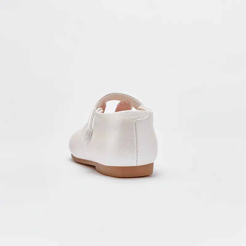 Dave Bella Girl's Princess Autumn Leather White Rabbit Ears Design Kids Shoes Rubber Sole Children Causls Shoes DB1240205