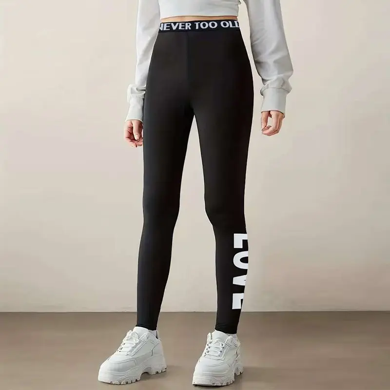 1/3 Pcs Multi-size Shark Parent-child Sister Pants Girls To Teenagers Slim Stretch Plus Size Black Pants Fashion Casual Leggings