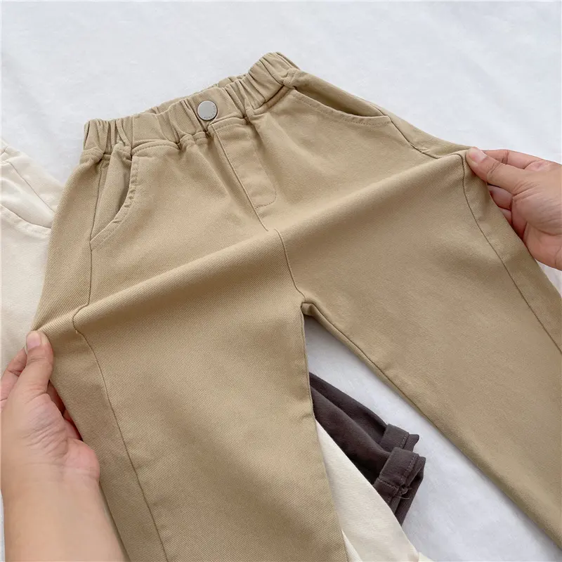 Spring Boys Casual Pants 2-8 Years Old Children Harem Pants Summer Girls Loose Solid Color Sport Trousers Kids Fashion Clothes