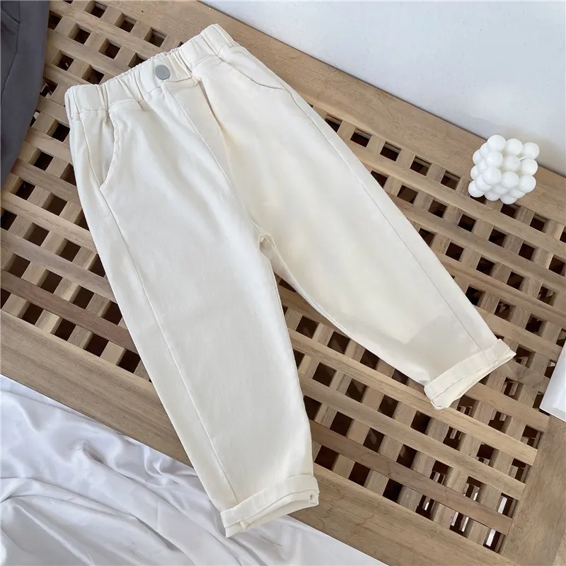 Spring Boys Casual Pants 2-8 Years Old Children Harem Pants Summer Girls Loose Solid Color Sport Trousers Kids Fashion Clothes
