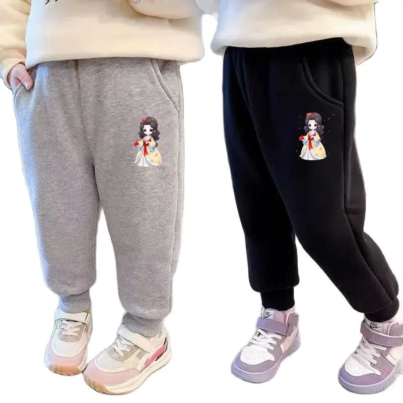 Cute Girl Print Cotton Trousers Spring Autumn Kids Sport Long Pants Fashionable Girls Sweatpants for Children's Clothing