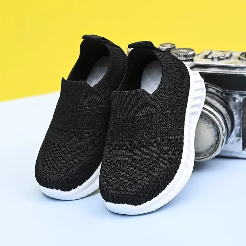 Children Running Sneakers Boys Girls Casual Mesh Breathable Anti-Slip Walking Patchwork Tenis Toddler Soft Soled Girls Shoes