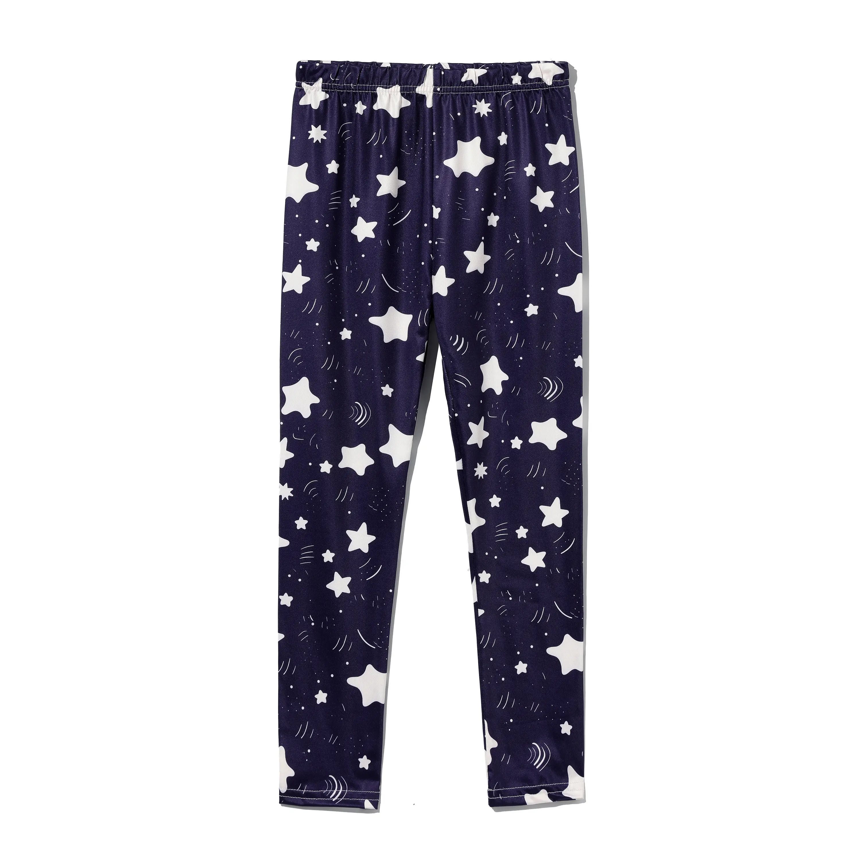 SLAIXIU Casual Girls Leggings Stretchy Printing Kids Pants Athletic Trousers for 4-12 Years Girl (1pcs)