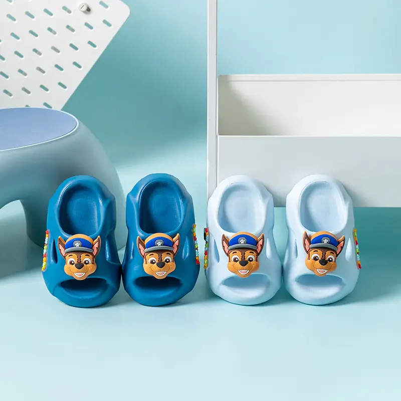 PAW PATROKids' Cartoon Dog Hole Shoes Baby Indoor and Outdoor Sandals Boys Girls Home Heel Wrap Non-Slip Wear-Resistant Slippers