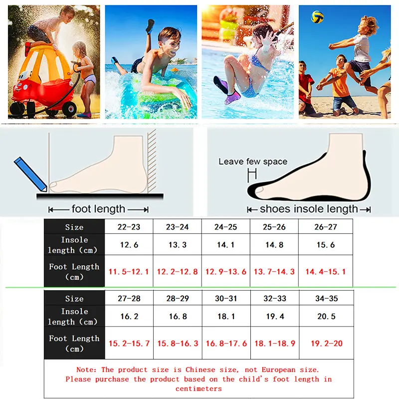 2024 New Children Beach Shoes Water Socks Boys And Girls Home Shoes Baby Indoor Socks Cartoon Unicorn Kids Slippers