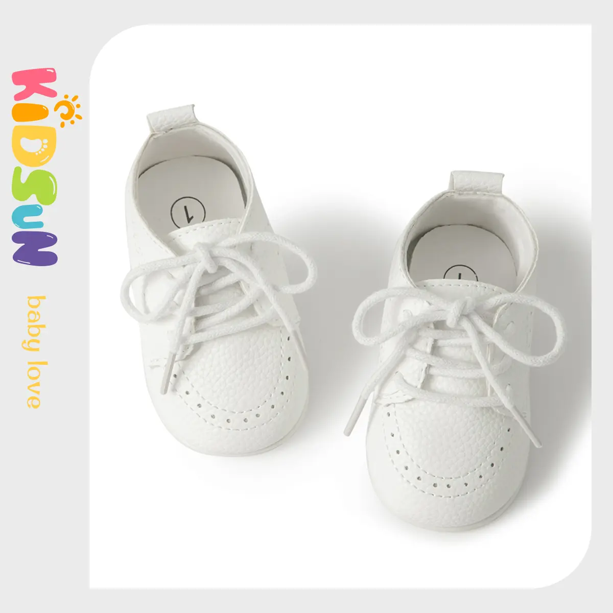 Classic Lace-up Baby Shoes Spring Boy and Girl British Style Baby Shoes Multi-color Baby Rubber Soles Non-slip Walking Shoes