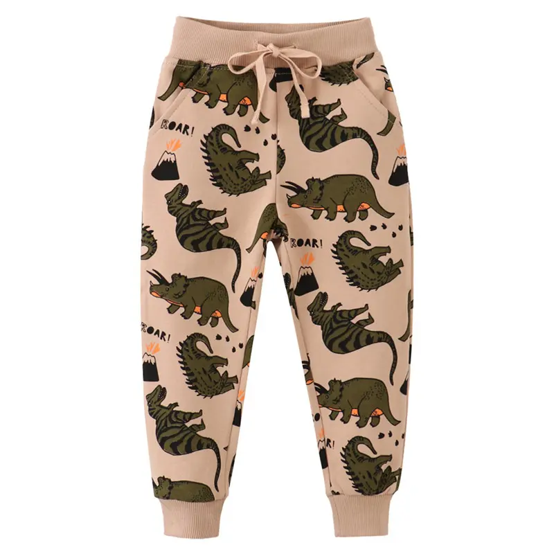 Jumping Meters Children's Animals Print Boys Girls Sweatpants Autumn Spring Whale Baby Trousers Pants Sport Harm Kids Lose Pant