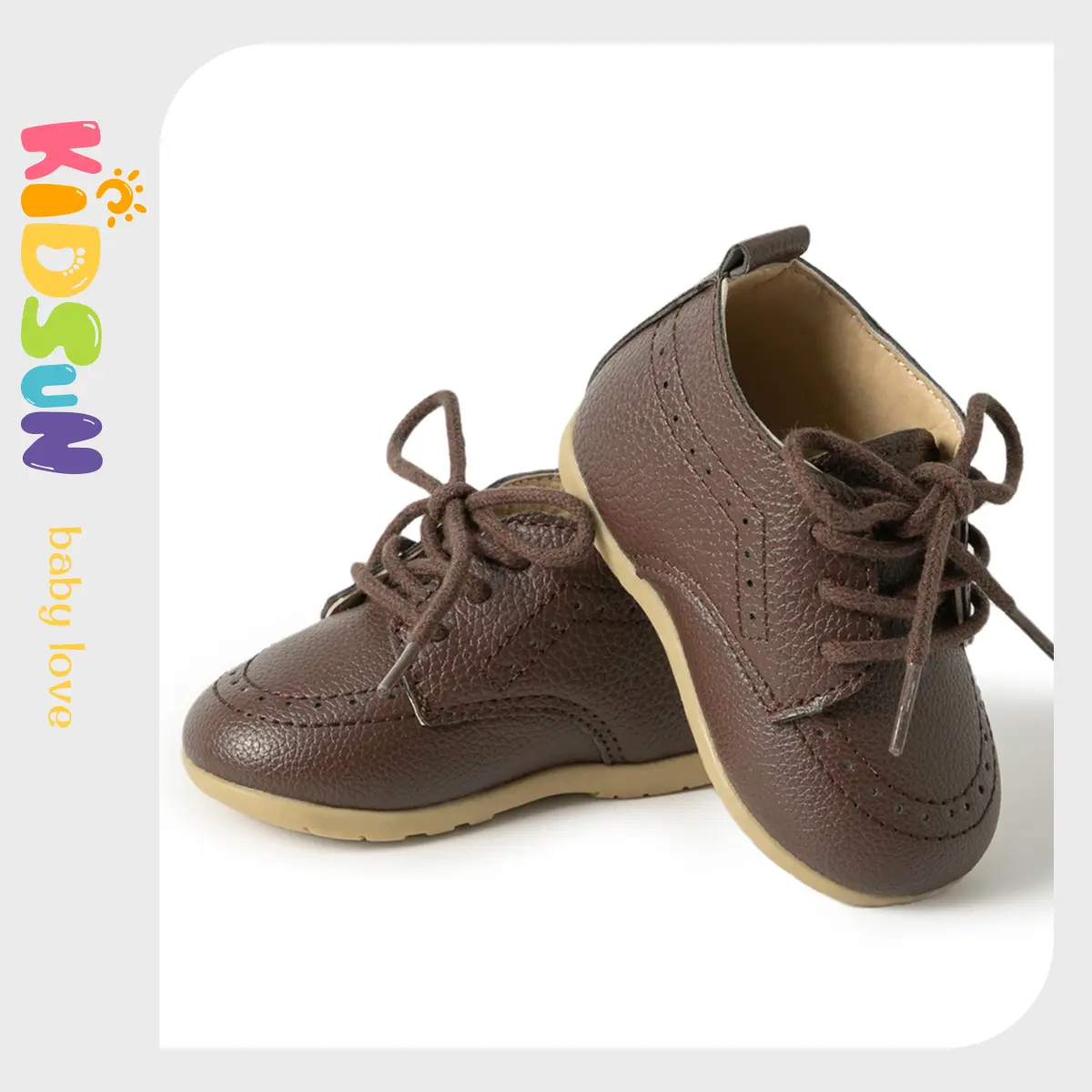 Classic Lace-up Baby Shoes Spring Boy and Girl British Style Baby Shoes Multi-color Baby Rubber Soles Non-slip Walking Shoes