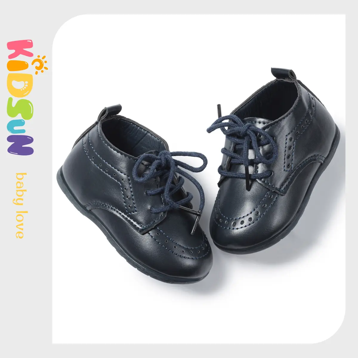 Classic Lace-up Baby Shoes Spring Boy and Girl British Style Baby Shoes Multi-color Baby Rubber Soles Non-slip Walking Shoes