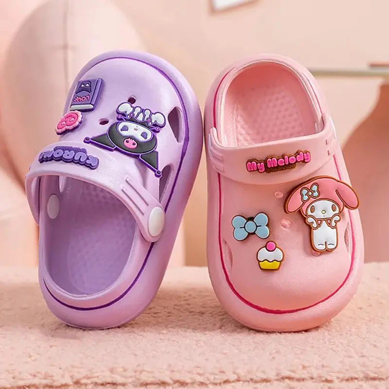 Sanrio Children's Slippers Boys and Girls Cute Soft Soled Non-slip Indoor Home Slippers Baby Garden Shoes