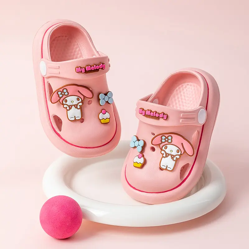 Sanrio Children's Slippers Boys and Girls Cute Soft Soled Non-slip Indoor Home Slippers Baby Garden Shoes