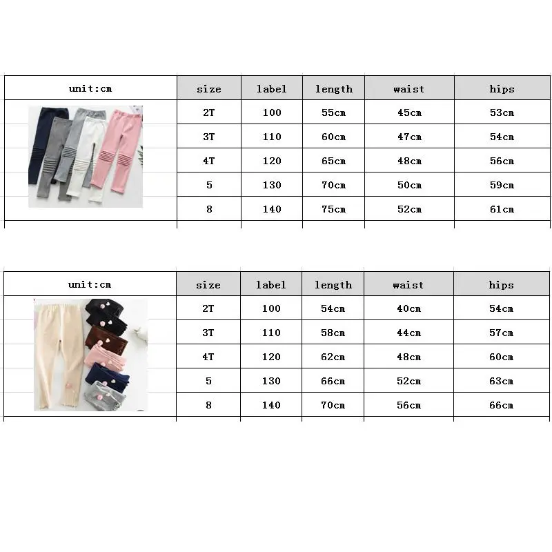Spring Children Leggings Cotton Girls Trousers Slim Pants For Kids 2-8T School Pants Girl Clothes Baby Sweatpants