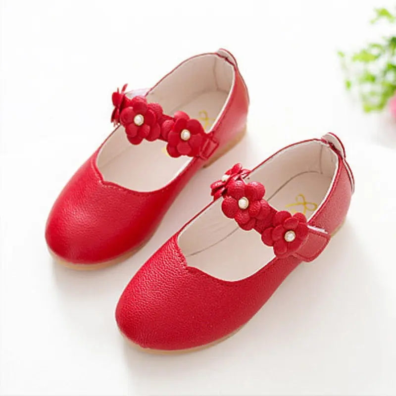 Children Dancing Shoes Kids Princess Shoes Girls Soft Bottom Breathable Leather Footwear  Students Non-slip Performance Footwear