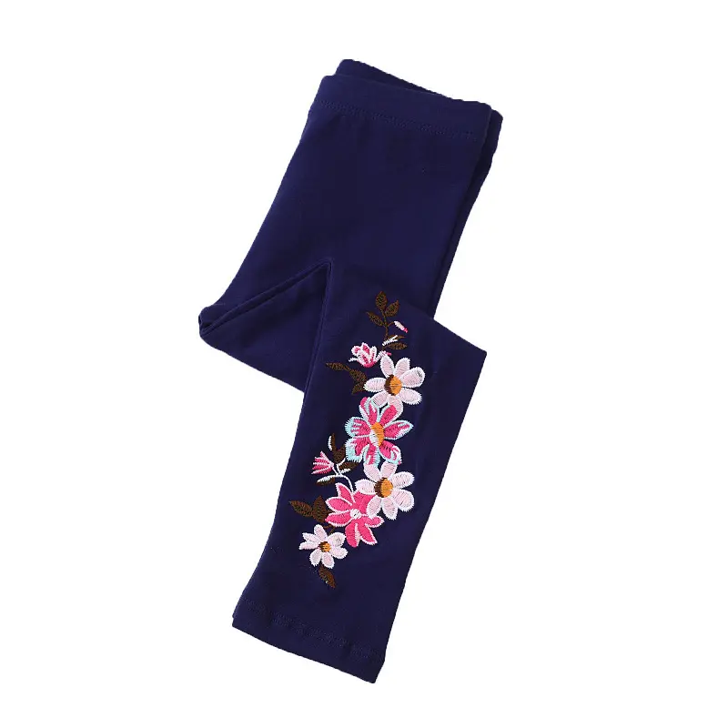 Jumping Meters 2-7T Flowers Autumn Spring Girls Leggings Pants Clothing Embroidery  Full Length Girls  Baby Skinny Pencil Pants