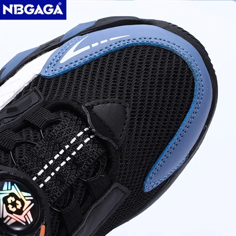 Fashion Children Boys' Basketball Shoes Comfortable Lightweight Walking Footwear Breathable Kids Casual Mesh Running Sneaker