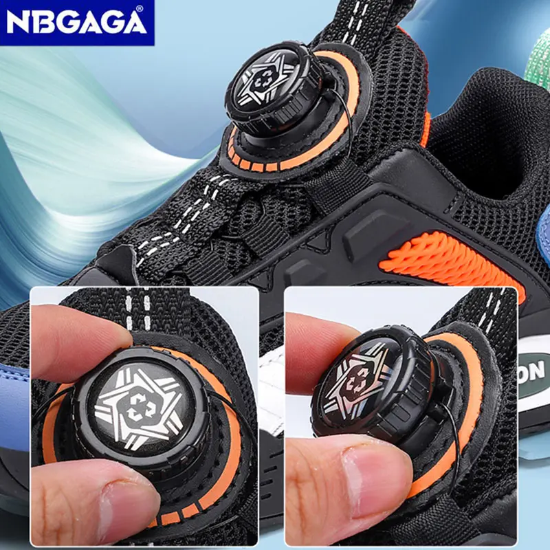 Fashion Children Boys' Basketball Shoes Comfortable Lightweight Walking Footwear Breathable Kids Casual Mesh Running Sneaker
