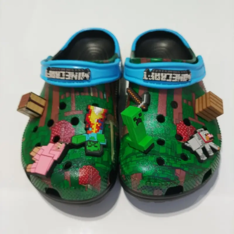 New 2025 Anime Surrounding Cave Themed Children's Shoes Outdoor Leisure Comfortable Anti-Slip Beach Trendy Play Gift for Kids