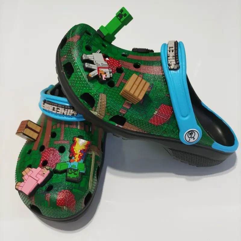 New 2025 Anime Surrounding Cave Themed Children's Shoes Outdoor Leisure Comfortable Anti-Slip Beach Trendy Play Gift for Kids