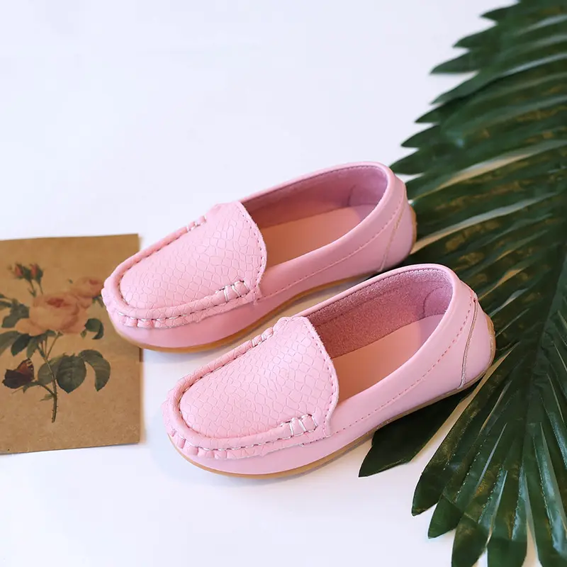 NEW SEASON Candy Color Loafers For 0-12 Years Baby Children Shoes Spring Summer PU Leather Shoe Wholesale Girls Boys Shoe I07091