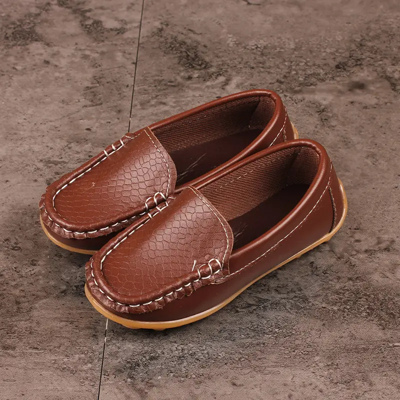 NEW SEASON Candy Color Loafers For 0-12 Years Baby Children Shoes Spring Summer PU Leather Shoe Wholesale Girls Boys Shoe I07091