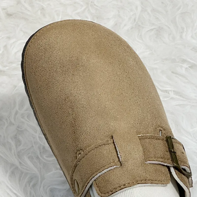 1 Pairs of Women's Casual Closed Toe Flip-flops Summer Outdoor Slippers Couple's Flannel Sandals Comfortable Non-slip Slides