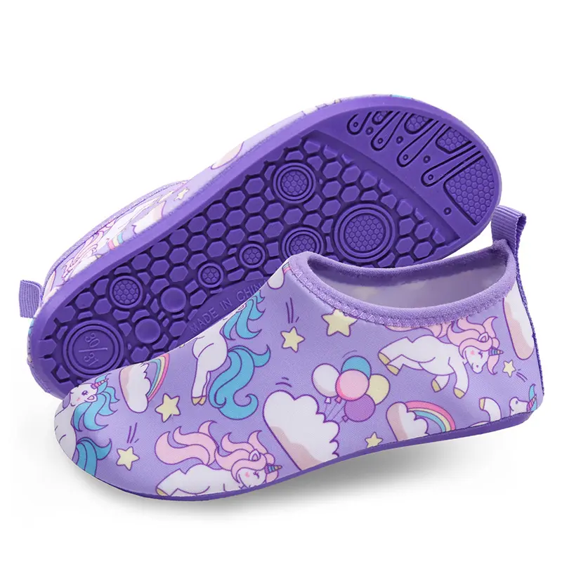 Children Water Beach Shoes Girls Swimming Shoes Quick-Drying Aqua Shoes Boys Soft Floor Indoor Slipper Snorkeling Swim Socks