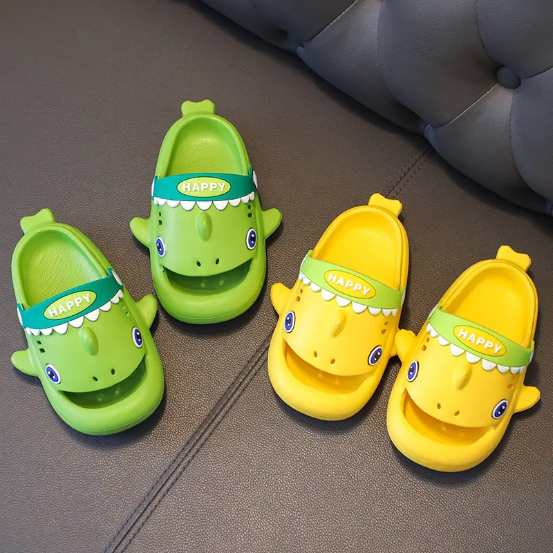 Megalodon Shark Slippers Summer EVA Waterproof Anti-slip Garden Shoes Boys And Girls Outdoor Casual Beach Sandals For Kids
